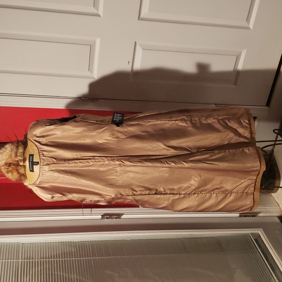 💘🖤💘 KENNETH COLE BLACK LABEL NY LEATHER SHEARLING LAMB TAN COAT JACKET - Picture 9 of 12